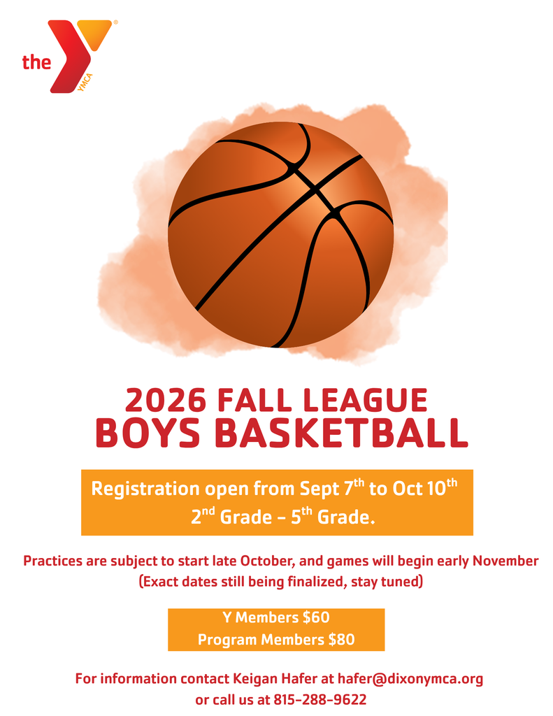 YMCA basketball flyer