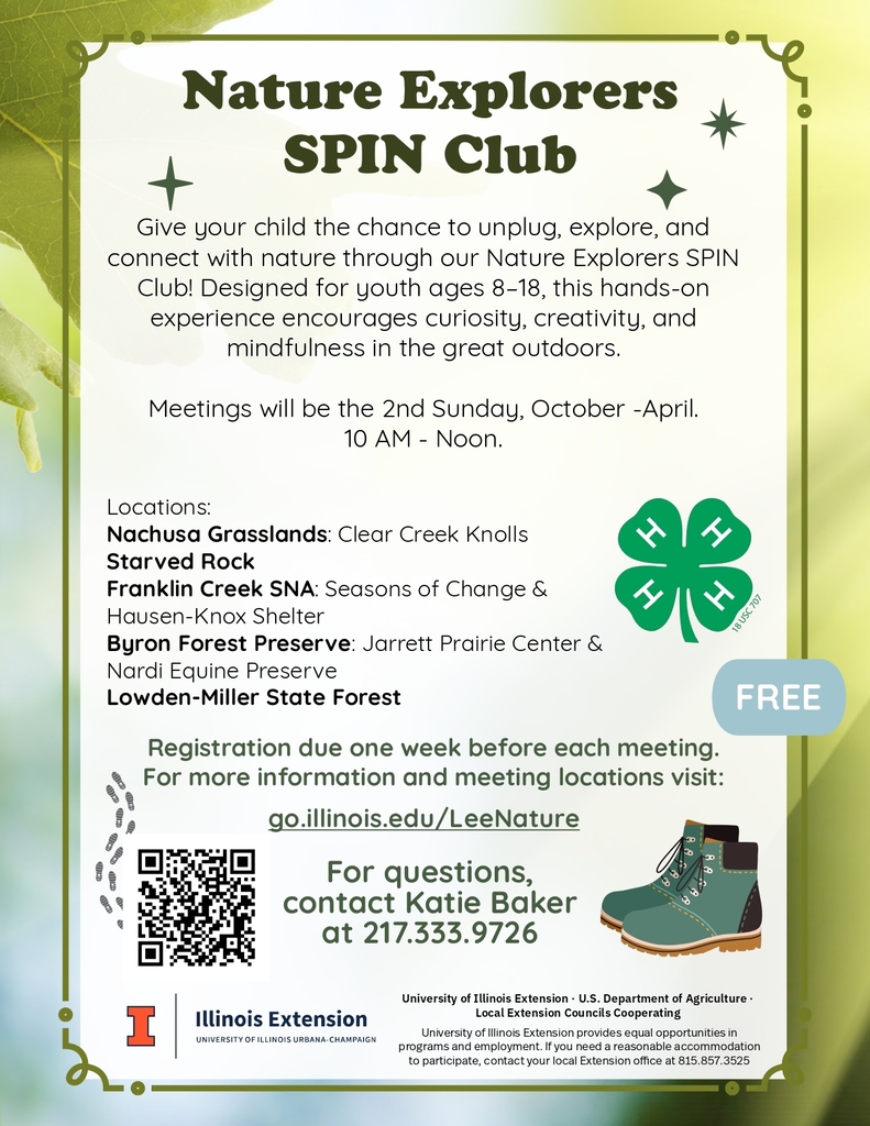 hiking flyer with location details and times
