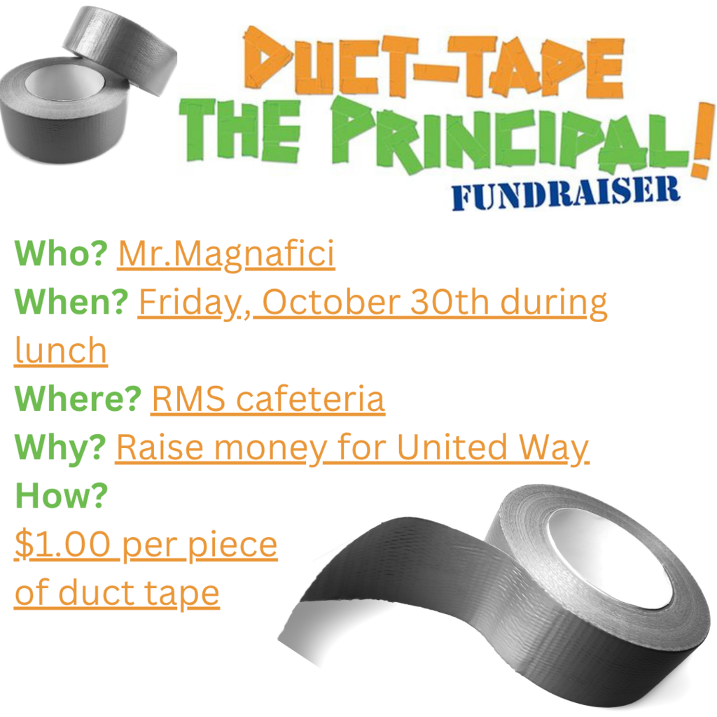 duct tape the principal information with dates and times