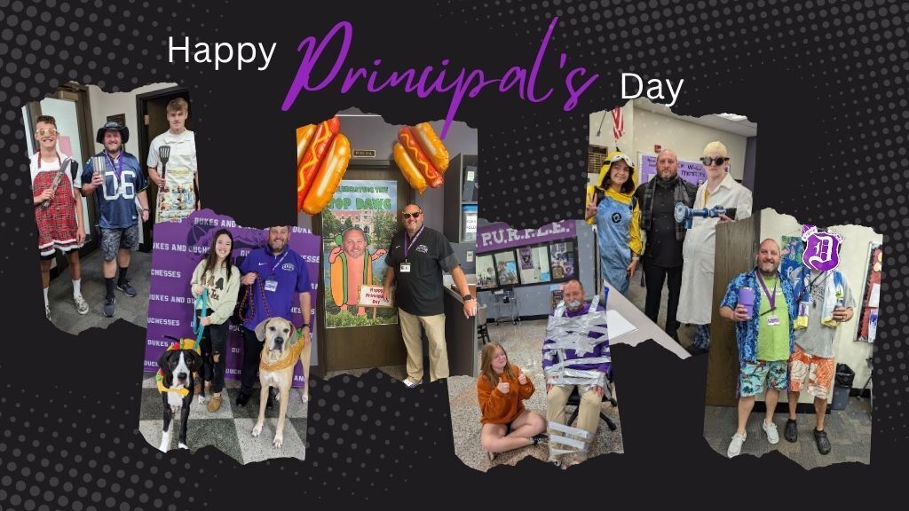 Principal Shaner Photo Collage