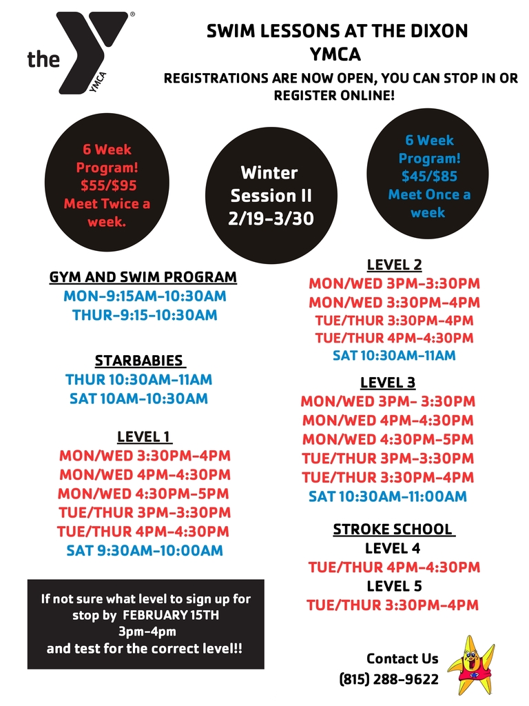 YMCA Swim Lessons graphic