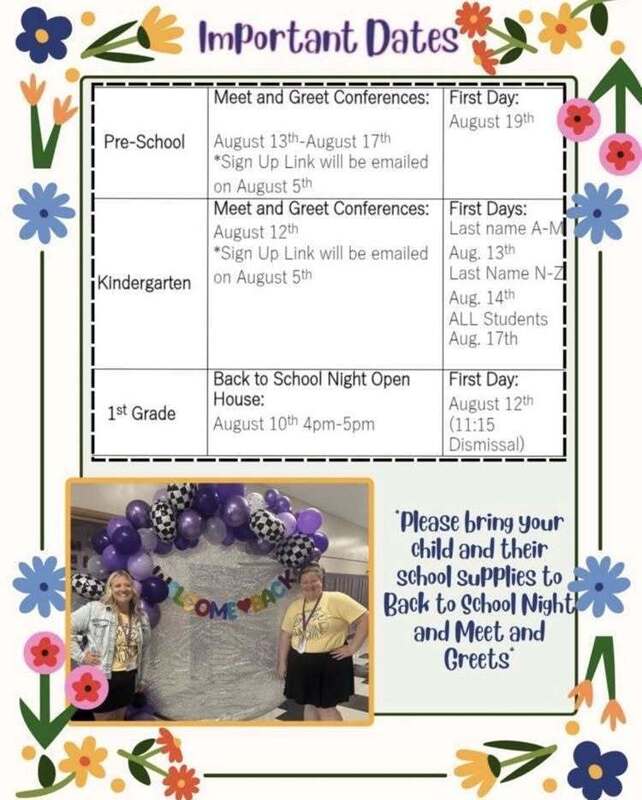 important dates washington school infographic