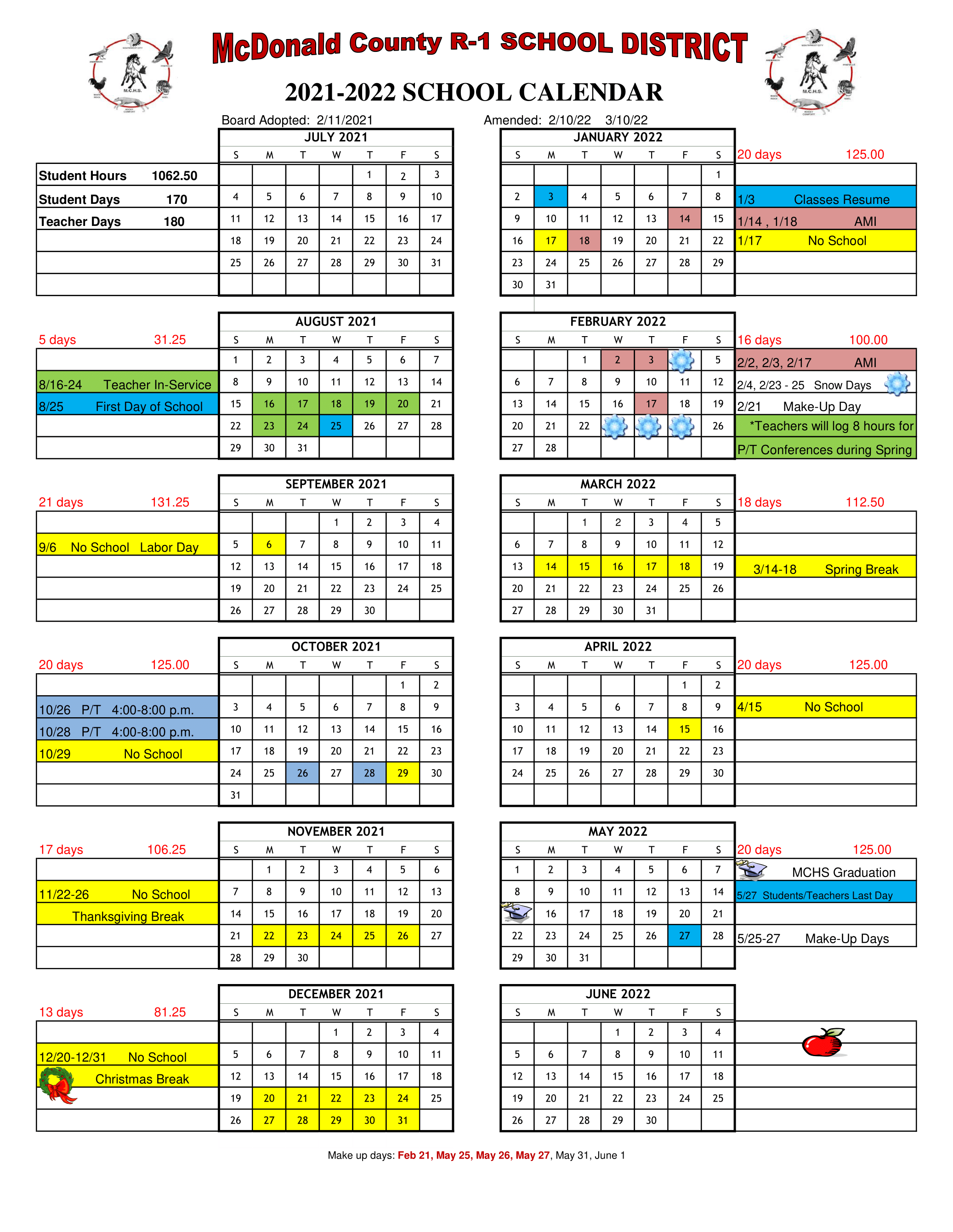 Northwest R1 Calendar Printable Calendar