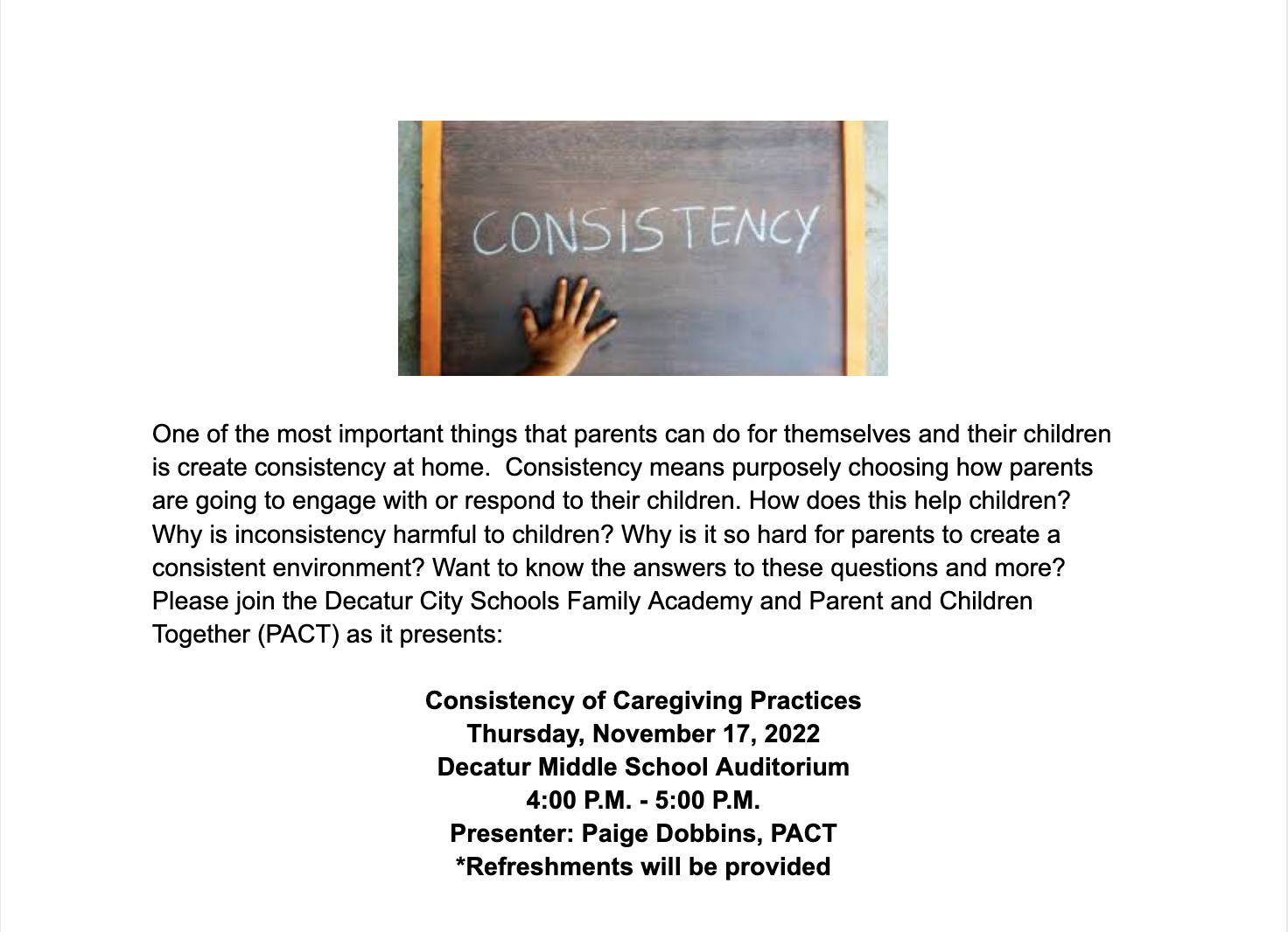 Documents Decatur Middle School