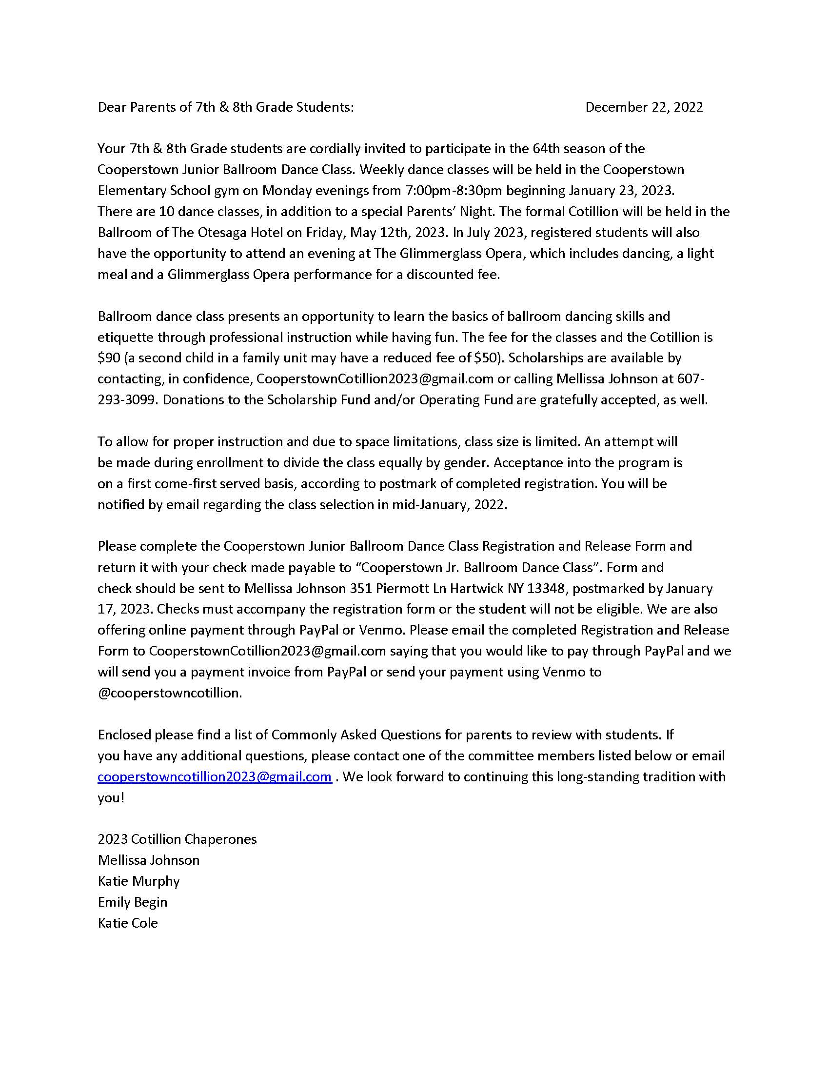 Documents Cooperstown CSD