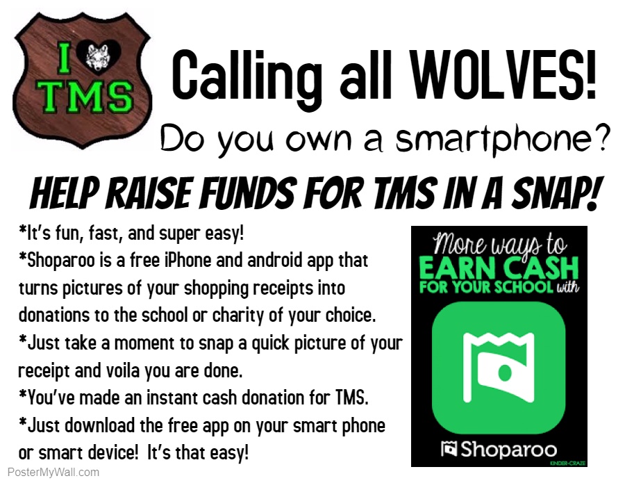 tomlinson middle school shoparoo flyer