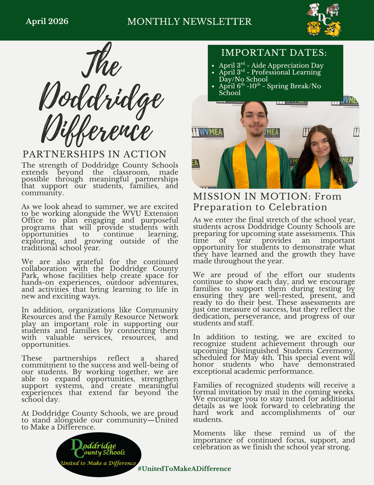 The Doddridge Difference - April 2026