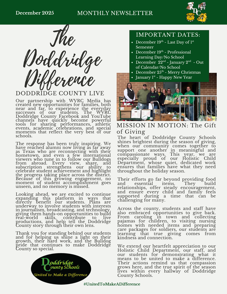 The Doddridge Difference - December 2025