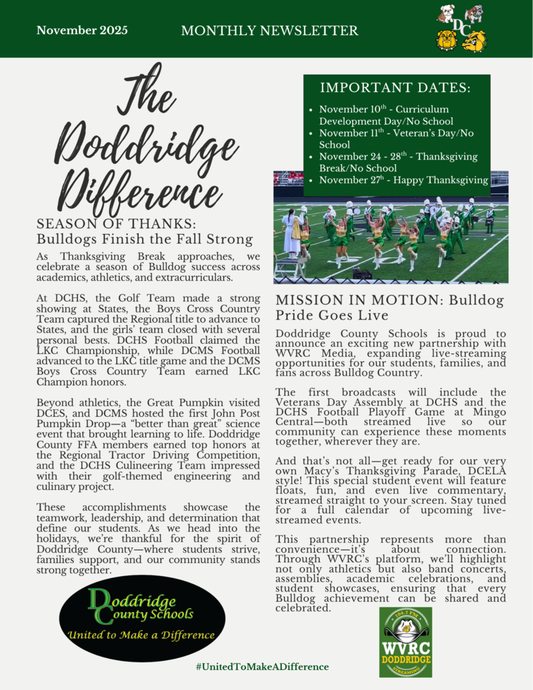 The Doddridge Difference - November 2025