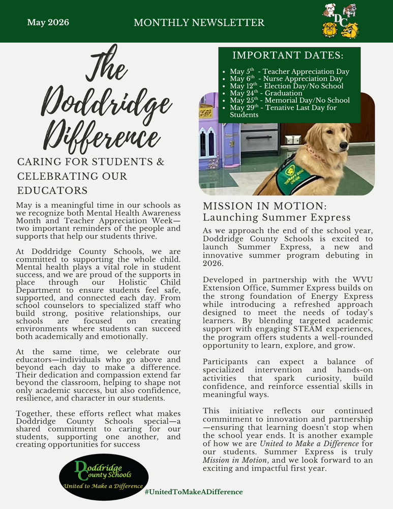The Doddridge Difference - May 2026
