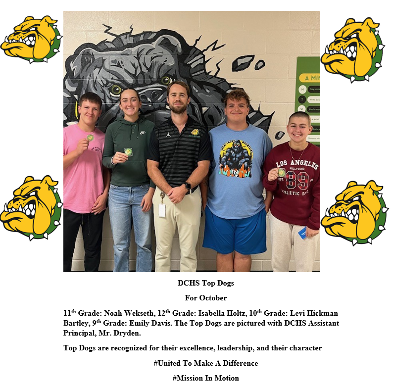 DCHS October Top Dogs
