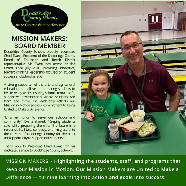 Mission Maker - Board President Chad Evans
