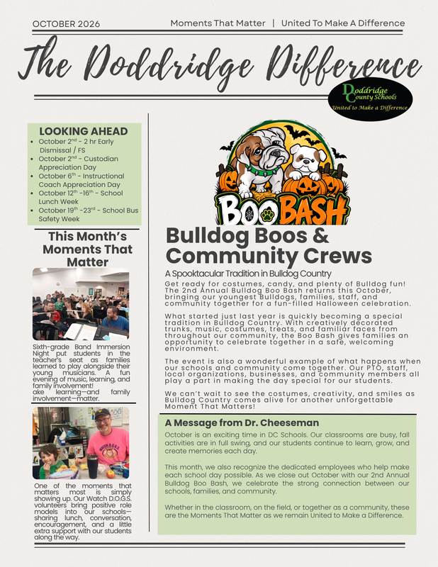 The Doddridge Difference - October 2026