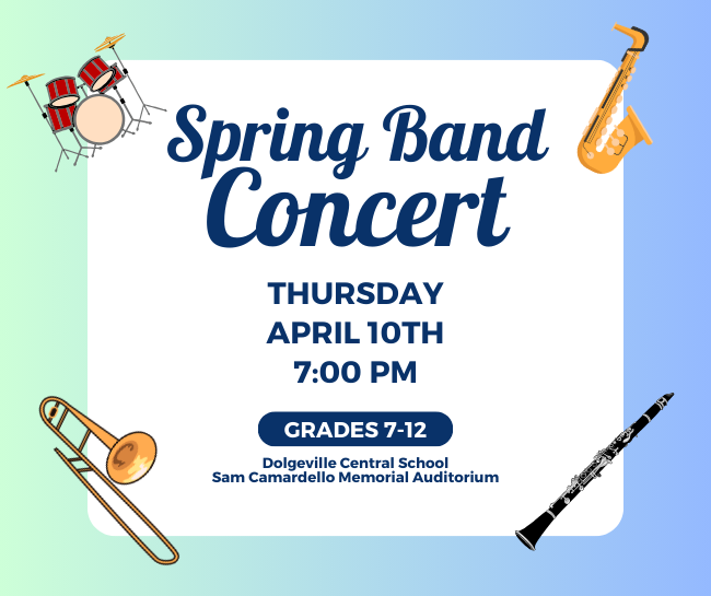 Spring Band Concert Grades 7-12