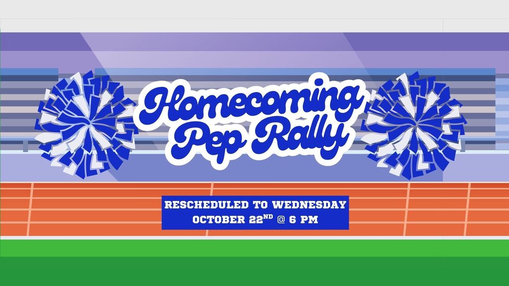 Homecoming will now be on October 22nd at 6 PM