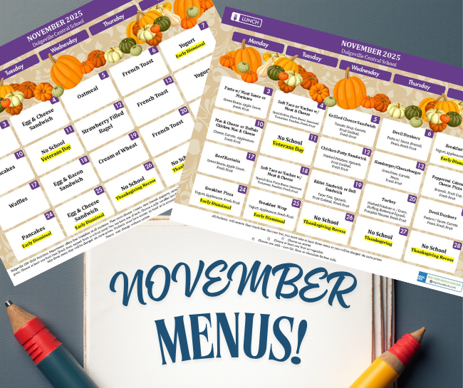 Breakfast and Lunch Menus