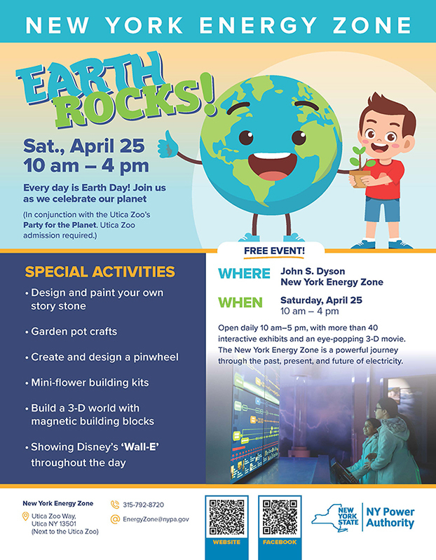 Energy Zone - Earth Rocks Event - April 25