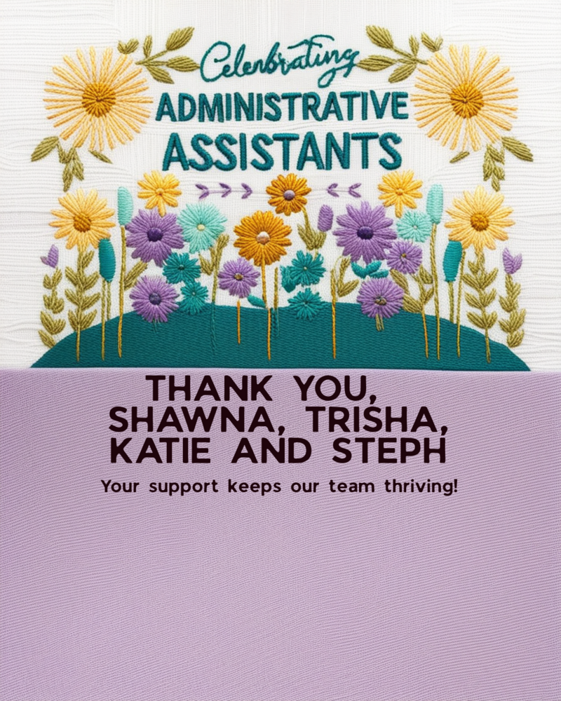 Administrative assistant appreciation post