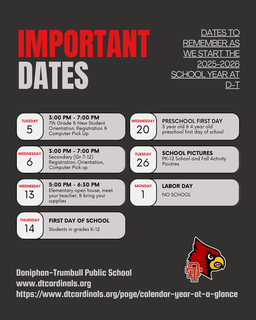 important dates
