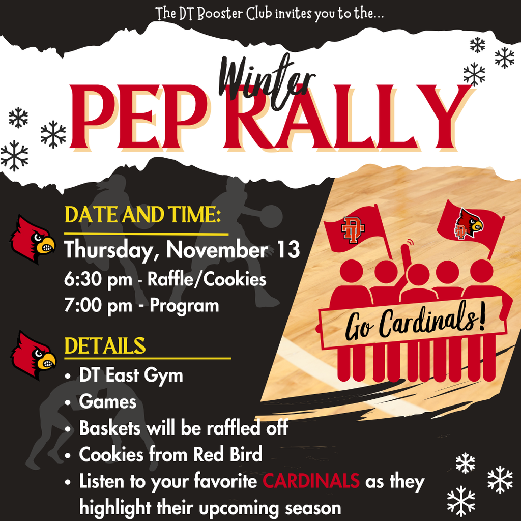 Join us for the Winter Activities Pep Rally!