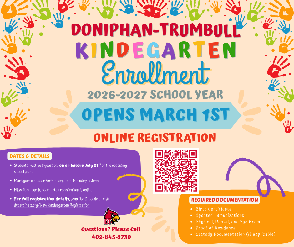 DT Kindergarten Enrollment Opens March 1st