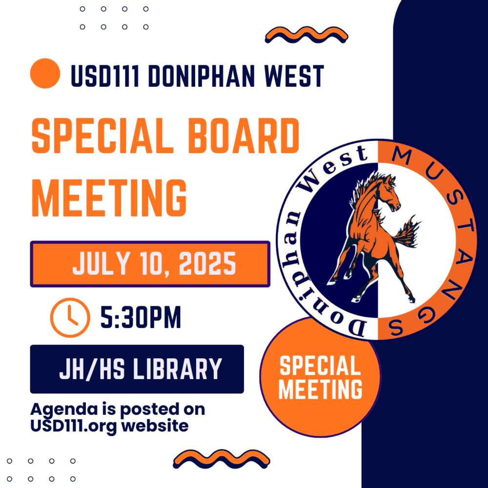 July 10, 2025 Special Board Meeting Announcement