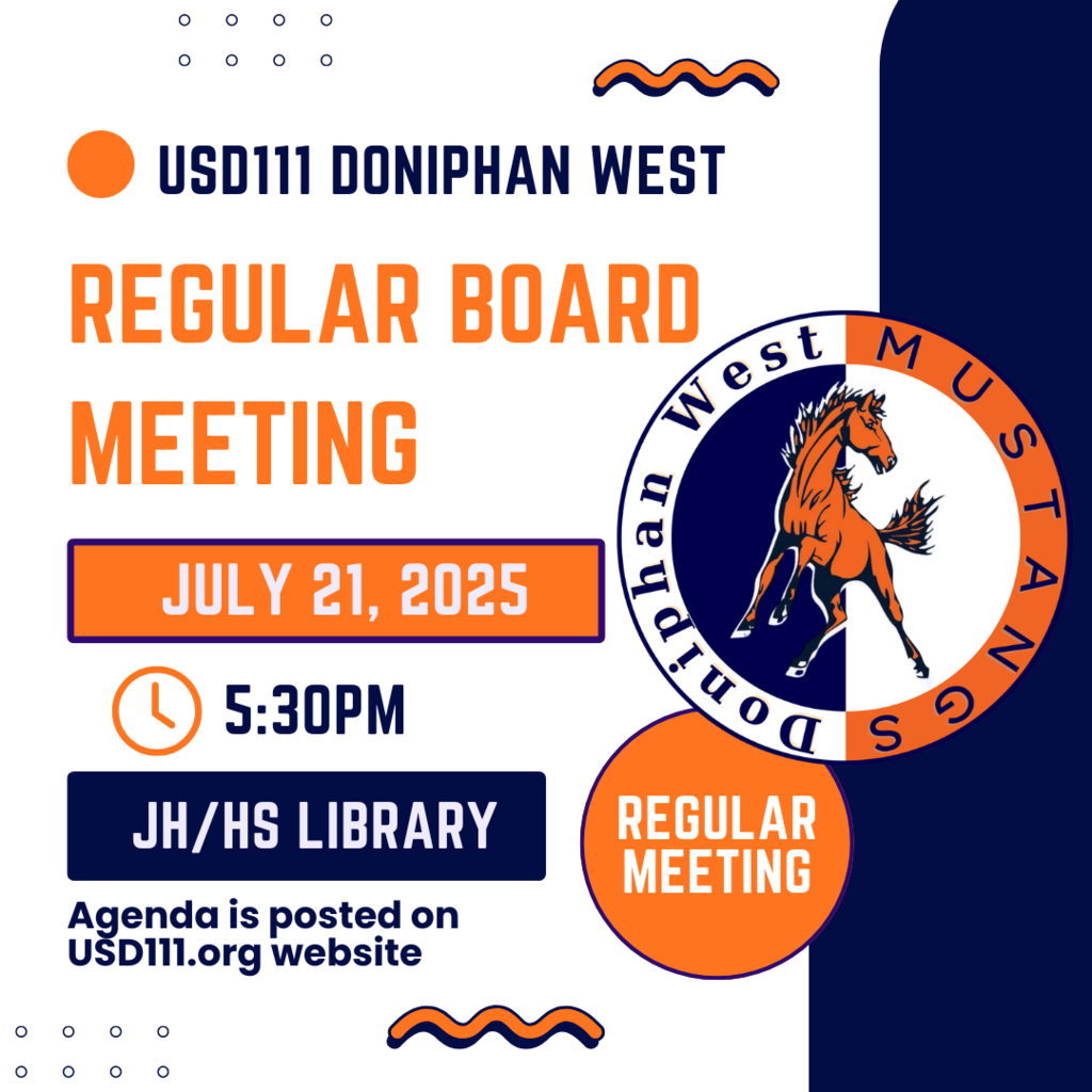Regular Board Meeting July 21, 2025 JH/HS Library 
