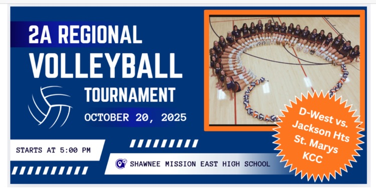 The HS Volleyball Team has their regional tournament Monday, Oct 20. Let’s Go Mustangs!!🧡💙