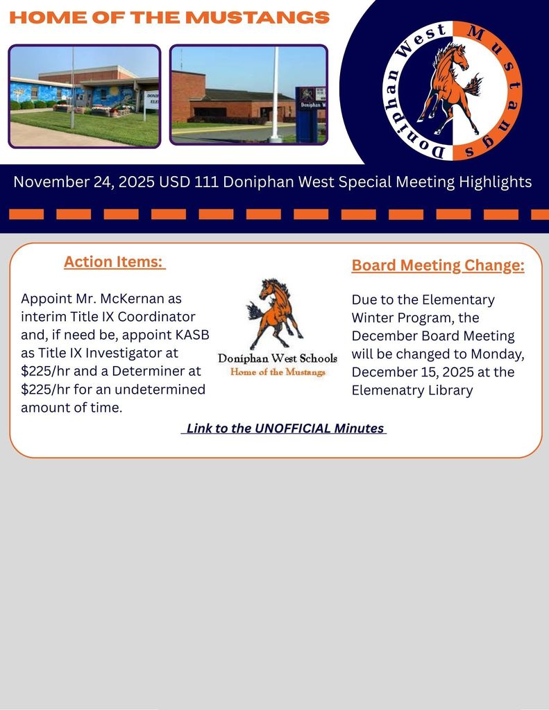 Special Board Meeting Highlights
