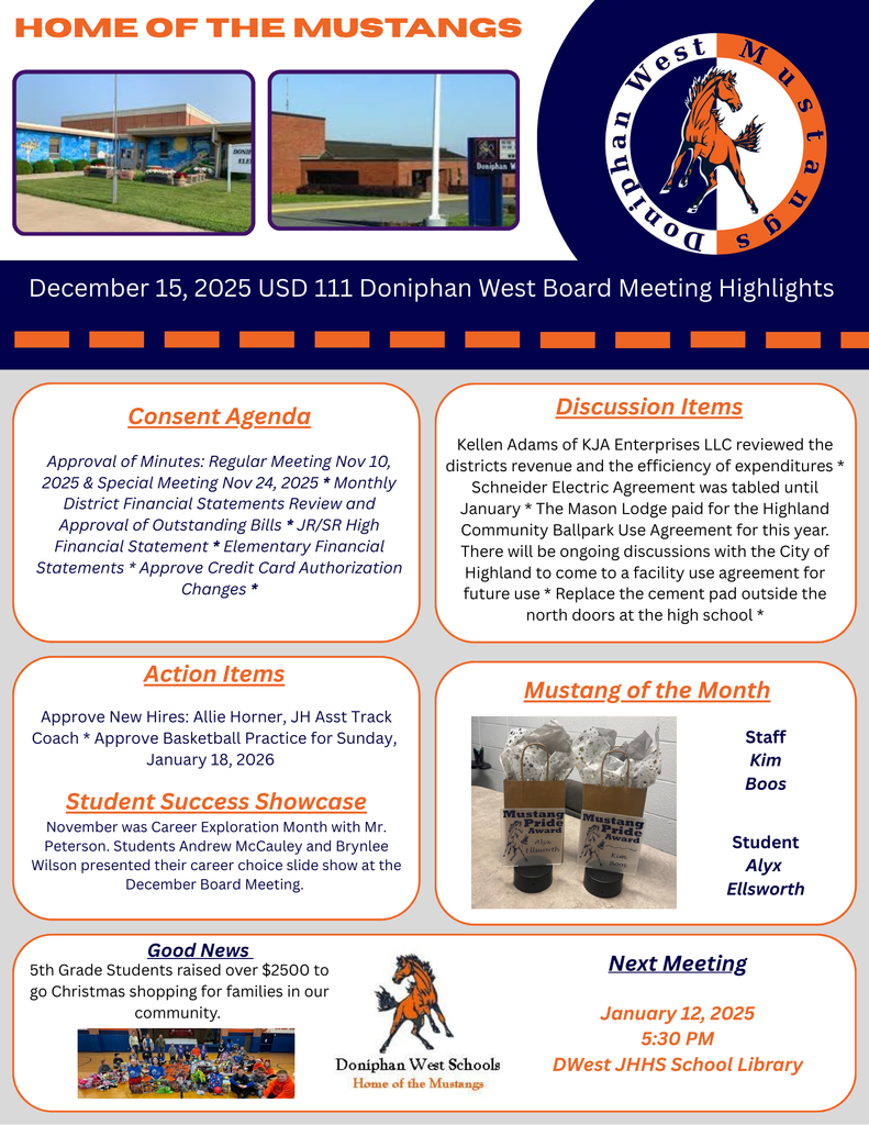 December Board Meeting Highlights 