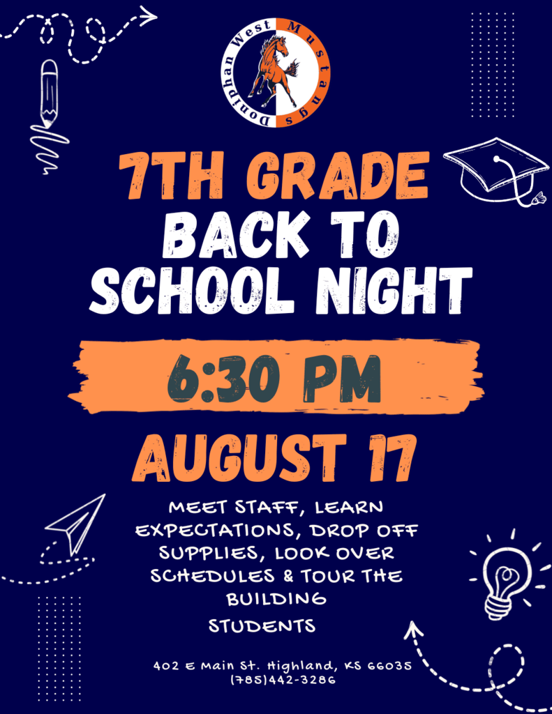 7th grade back to school night