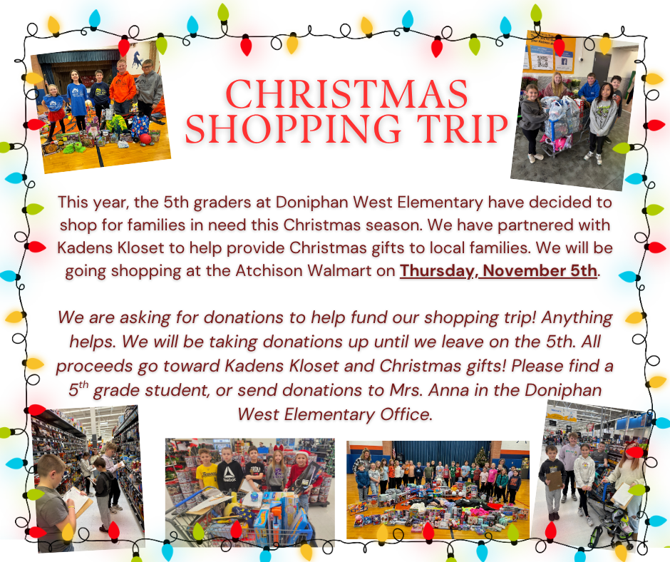 5th Grade Shopping Trip