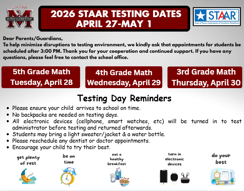 English testing flyer 