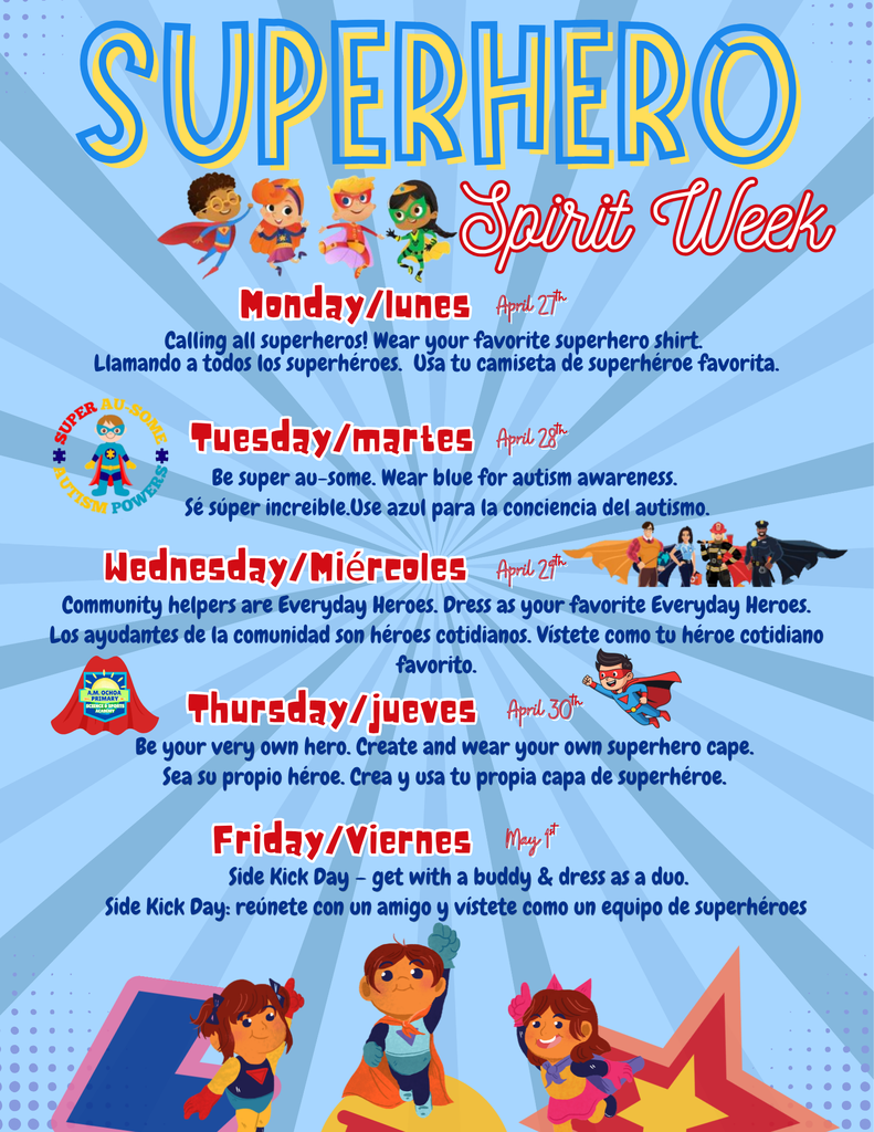 Superhero Week Flyer
