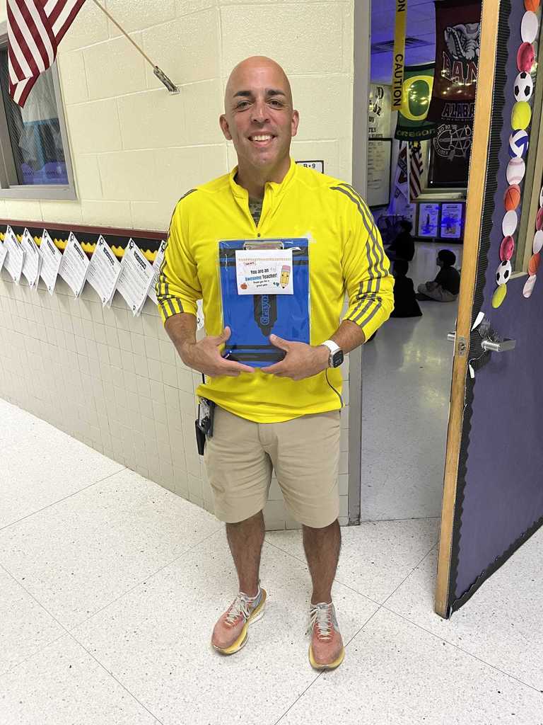 man yellow shirt