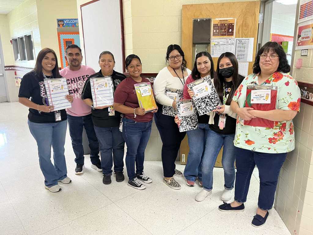 group with clipboards