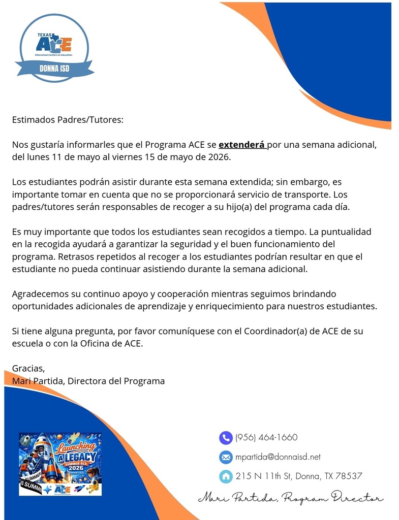 ACE Notice Spanish