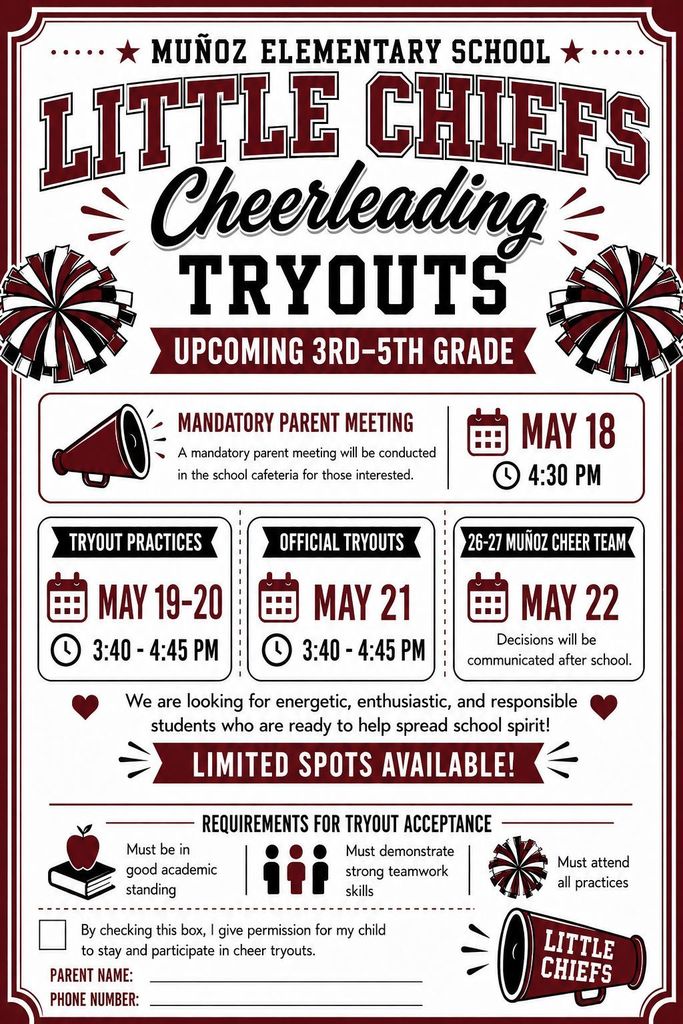 Cheer flyer english