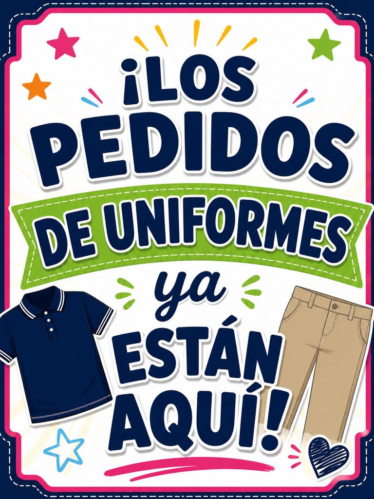 Uniforms are in Spanish