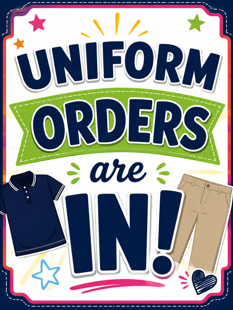 Uniforms are in English