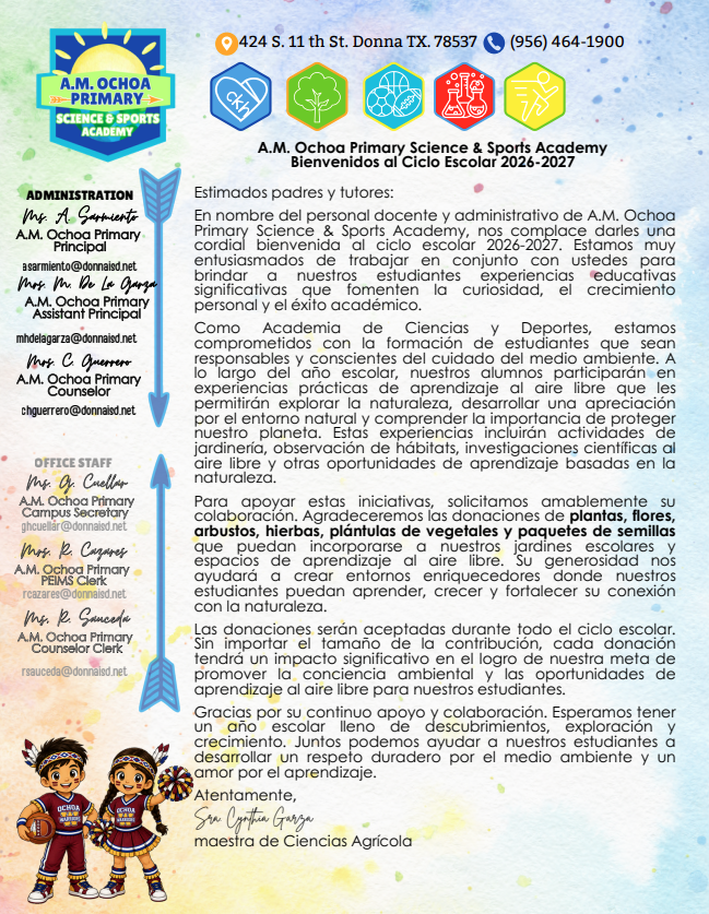 Donation Letter Spanish
