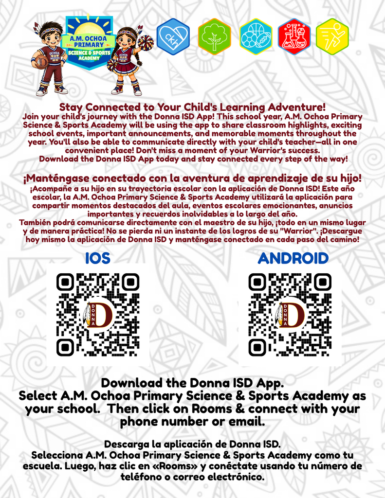 Information on Donna ISD app