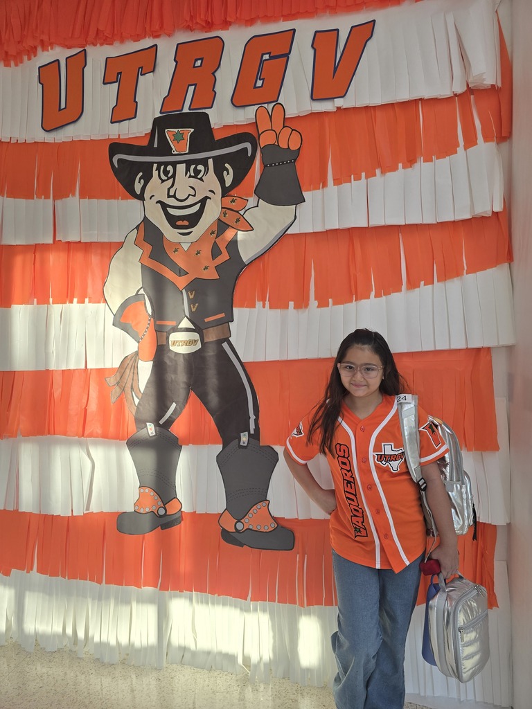 student wearing orange attire 