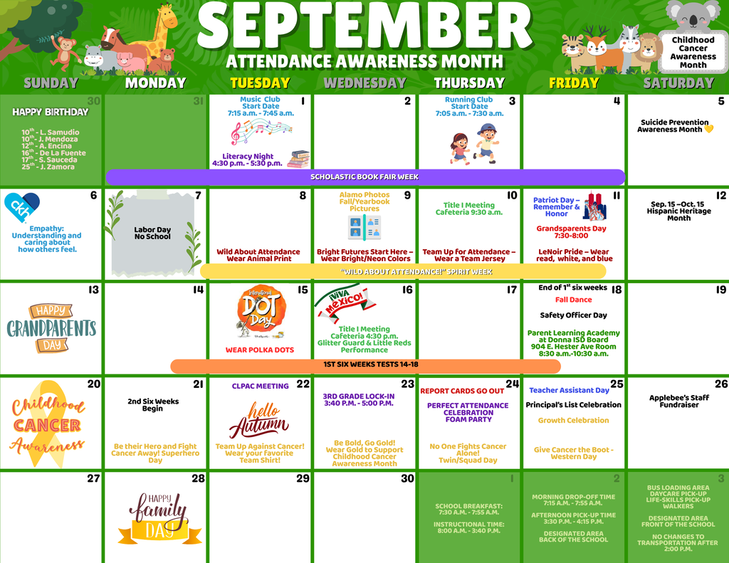 September Calendar