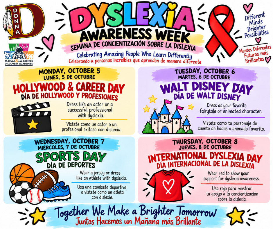 Dyslexia Awareness Week Daily Themes
