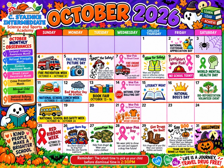 October calendar
