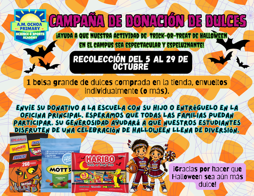 Candy Donation Spanish