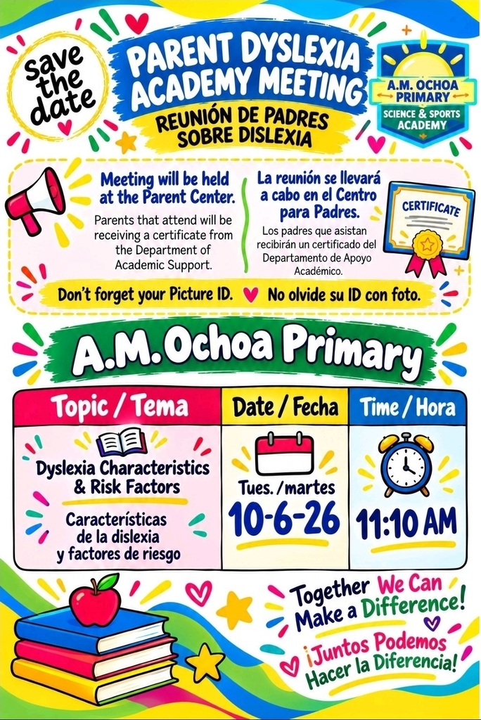 Dyslexia Meeting Flyer