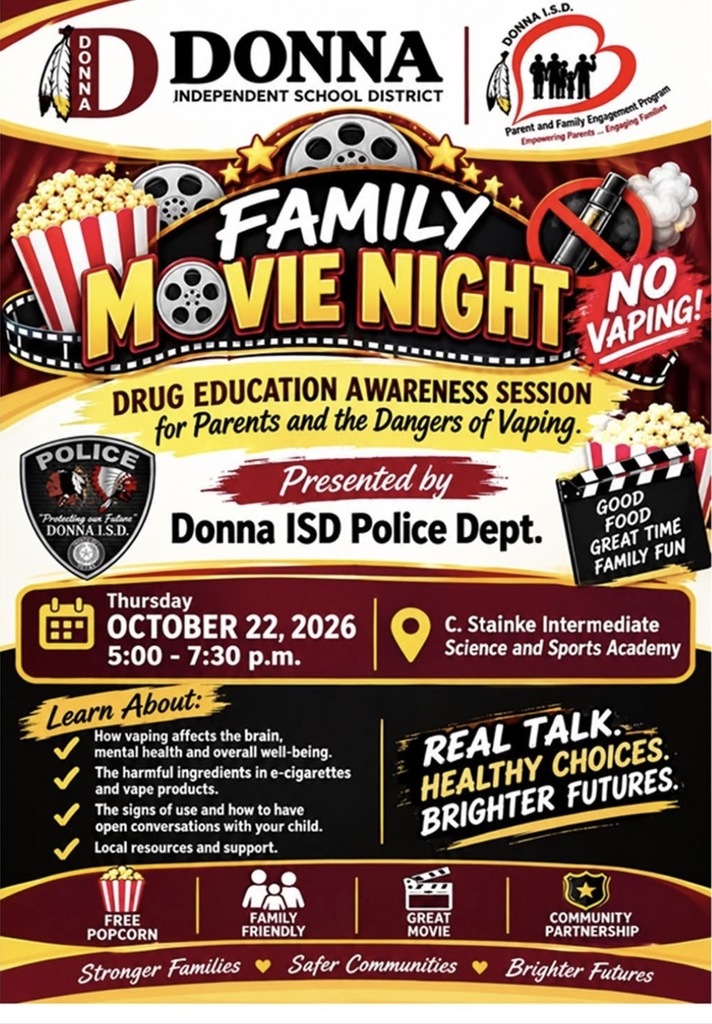 DISD Family Movie Night English