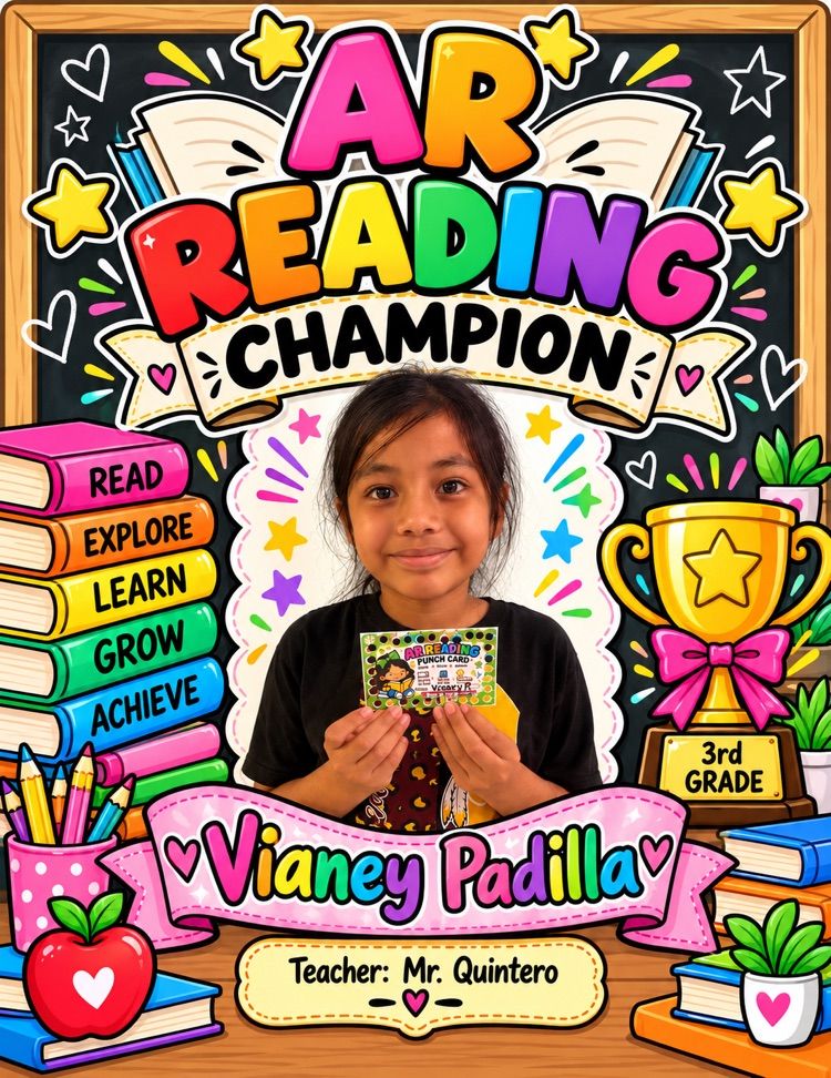 Vianney AR Reading Champion